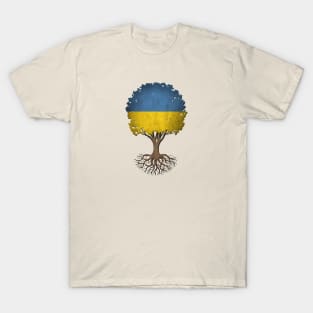 Tree of Life with Ukrainian Flag T-Shirt